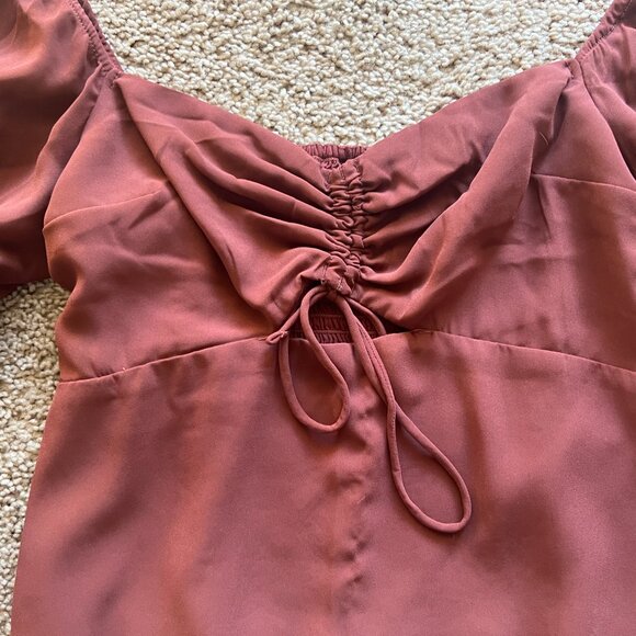 Abercrombie & Fitch Rust Red Brown Blouse Size S - Picture 2 of 6